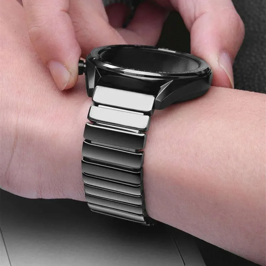 20mm 22mm Ceramic Strap Amazfit GTR/GTS 3/Bip 6/Pace Bracelet Watchband for Samsung Galaxy Watch 7 6 5 4 44mm 40mm Band