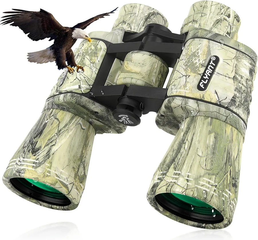 20x50 High Powered Binoculars for Adults, Waterproof Binoculars with Low Light Vision for Bird Watching Hunting Camping Travel Cruise Hiking Sports Stargazing, Unique Gifts for Men