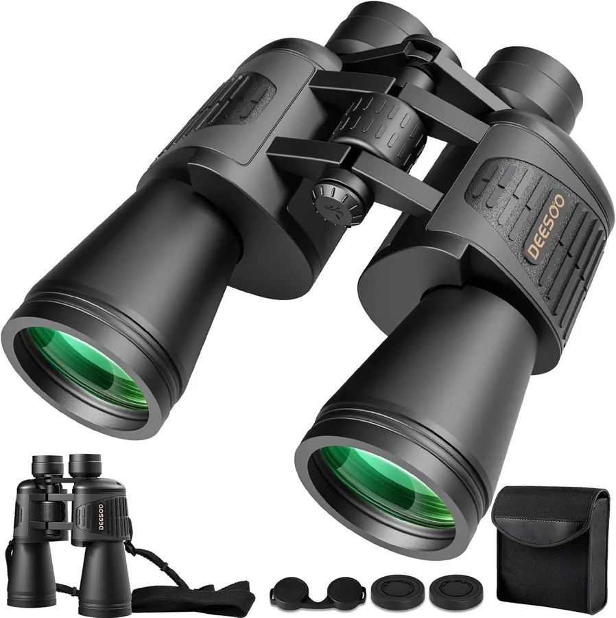 20x52 Binoculars for Adults High Powered | HD Vision, Large View, BAK4 Porro Prism, Professional for Bird Watching, Hunting, Travel, Cruise, Hiking, Gifts for Men