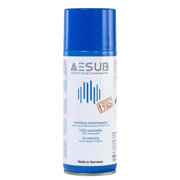 3D Scanner Scanning Spray, Use for Transparent, Black, and Reflective Surfaces, 400ml/13Oz