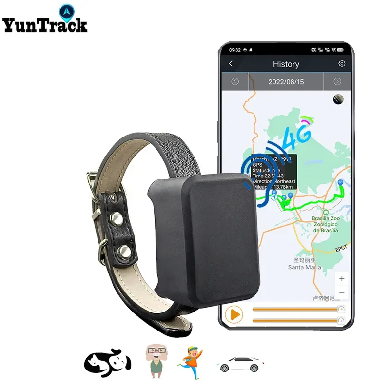 4G Mini GPS Tracker Dogs Pet Kids Personal Car Locator new Anti-Lost Tracking Device Voice 2025 Monitor GSM GPRS Online Free Website APP