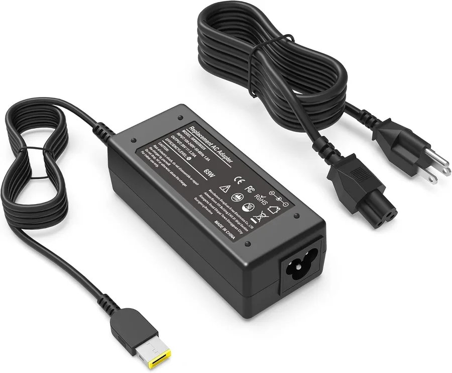 65W Slim Tip Laptop Charger Compatible with Lenovo Thinkpad T470 T470S T460 E531 E570 E560 L470 L460 L440 T440 T450 T540P X270 X250 X240 ADLX65NLC2A ADLX65NCC3A ADLX65NCC2A AC Adapter Power Cord