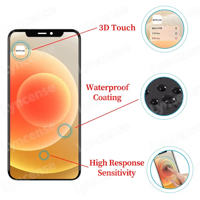 AAA+ OLED Pantalla For iPhone 12 Mini 2025 LCD Display Incell With 3D Touch Screen Replacement Digitizer Assembly Factory Display