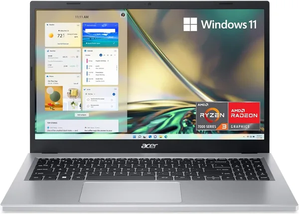 acer Aspire 3 A315-24P-R7VH Slim Laptop | 15.6" Full HD | AMD Ryzen 3 7320U Quad-Core | AMD Radeon Graphics | 8GB LPDDR5 | 12