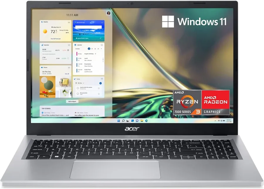 acer Aspire 3 A315-24P-R7VH Slim Laptop | 15.6" Full HD | AMD Ryzen 3 7320U Quad-Core | AMD Radeon Graphics | 8GB LPDDR5 | 12