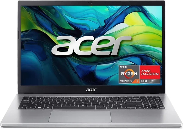 Acer Aspire Go 15 AI Ready Laptop | 15.6" FHD (1920 x 1080) IPS Display | AMD Ryzen 7 7730U | AMD Radeon Graphics | 16GB DDR4