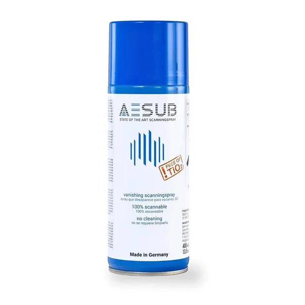 AESUB Blue 3D Scanning Spray - Temporary Matte Coating for Reflective & Transparent Surfaces – Ultra-Thin Anti-Reflection Spr