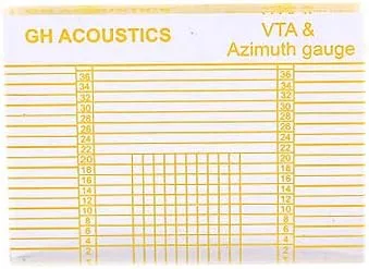 Alnicov LP Vinyl Record Player Azimuth Ruler,for Measuring Phono Tonearm VTA/Cartridge Azimuth Ruler Balance Cartridge Azimuth Ruler