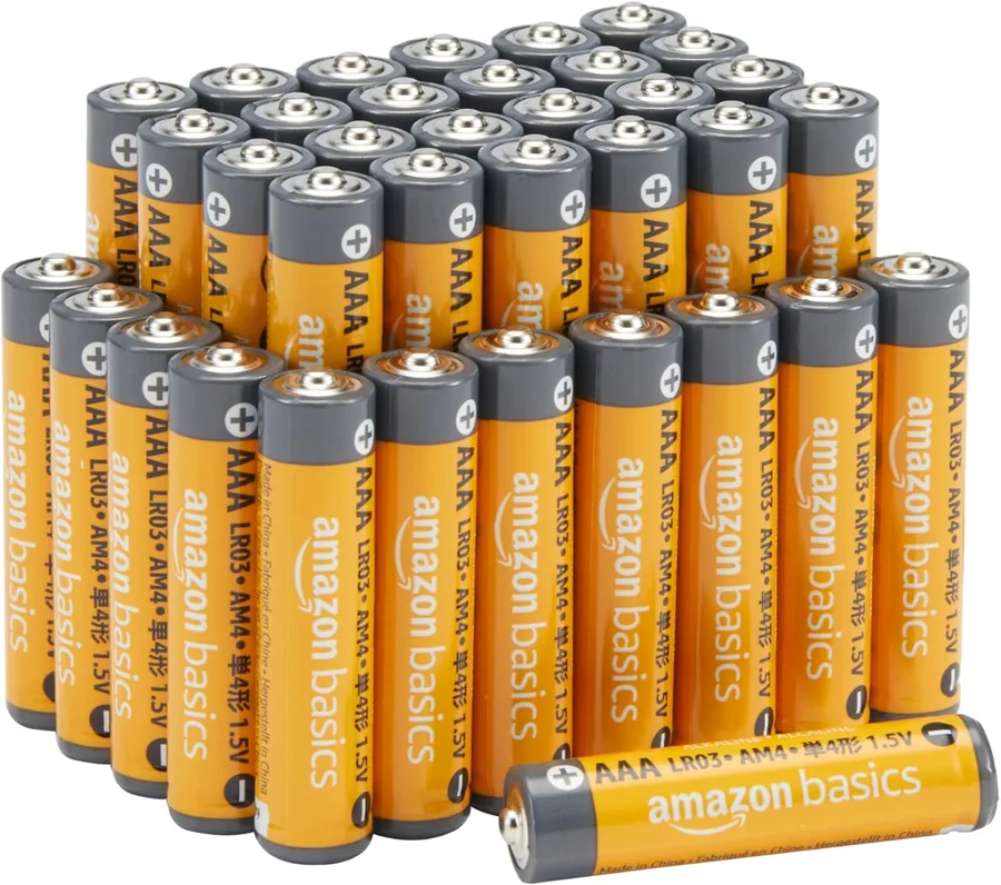 Amazon Basics AAA Long-Lasting Alkaline Batteries, 36-Count, 1.5 Volt, Reliable Performance, 10-Year Shelf Life, Emergency Storage