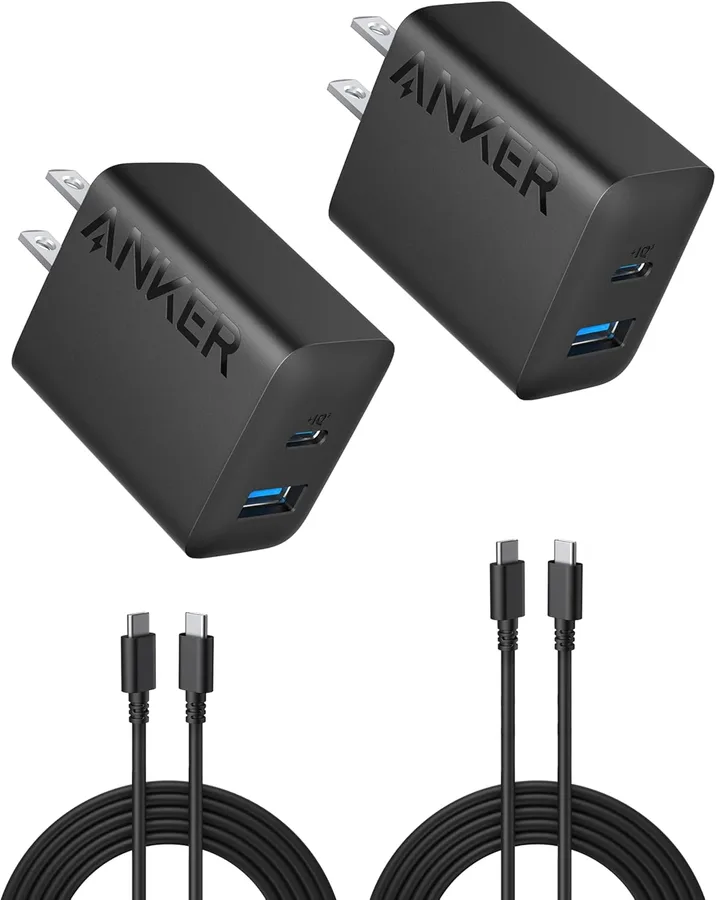 Anker iPhone Charger, 2-Pack 20W Fast USB C Charger Block, Type C Charger Fast Charging for iPhone 17/17 Pro Max/16 Series/iP