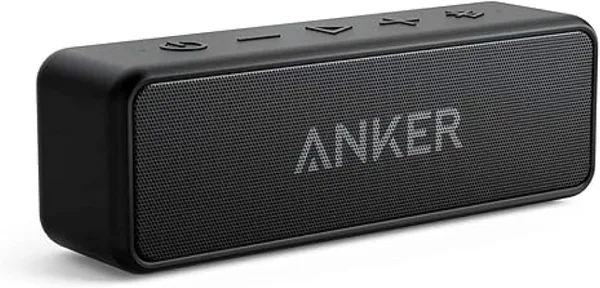 Anker Soundcore 2 Portable Bluetooth Speaker with Stereo Sound, Bluetooth 5, Bassup, IPX7 Waterproof, 24-Hour Playtime, Wirel