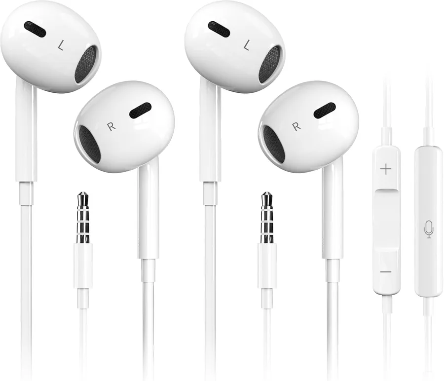 Antool Wired Earbuds,【Ultra Clear Calls & no Noise】 Headphones Earbuds Wired 3.5mm, in-Ear Earphones with Mic, Compatible wit