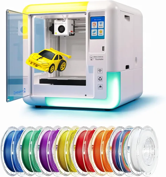 AOSEED 3D Printer for Kids & Beginners, AI-Powered Toy Maker with Leveling-Free Design, 400mm/s Speed, 17+ Design Modules, 8