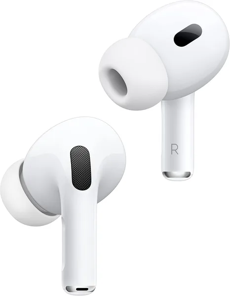 Apple AirPods Pro 2 Wireless Earbuds, Active Noise Cancellation, Hearing Aid Feature, Bluetooth Headphones, Transparency, Per