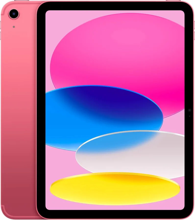 Apple iPad 11-inch: A16 chip, 11-inch Model, Liquid Retina Display, 256GB, Wi-Fi 6 + 5G Cellular, 12MP Front/12MP Back Camera, Touch ID, All-Day Battery Life — Pink
