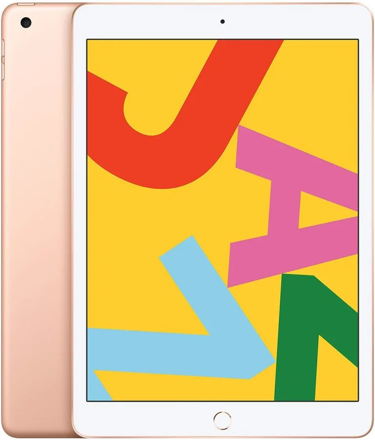 Apple iPad (7th Generation, 10.2-inch, 2019), 128GB, Wi-Fi, Gold (Renewed Premium)