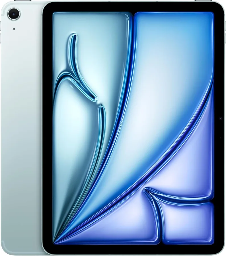 Apple iPad Air 11-inch (M4): Liquid Retina Display, 1TB, 12MP Front/Back Camera, Wi-Fi 7 with Apple N1 + 5G Cellular, Touch ID, All-Day Battery Life — Blue