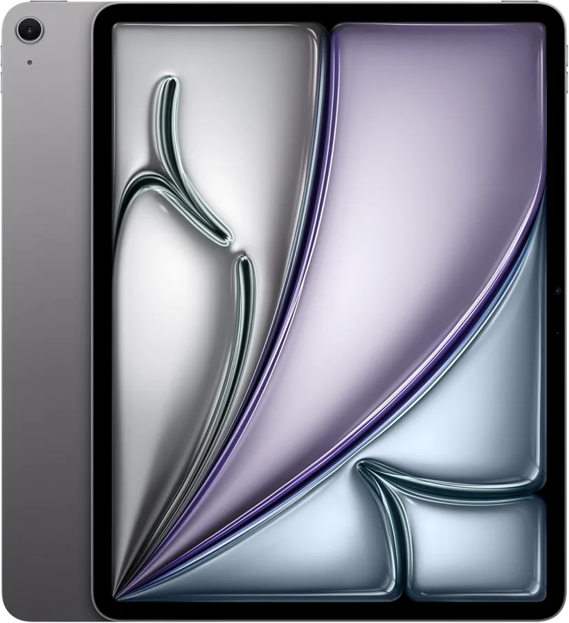 Apple iPad Air 13-inch (M4): Liquid Retina Display, 128GB, 12MP Front/Back Camera, Wi-Fi 7 with Apple N1, Touch ID, All-Day Battery Life — Space Gray
