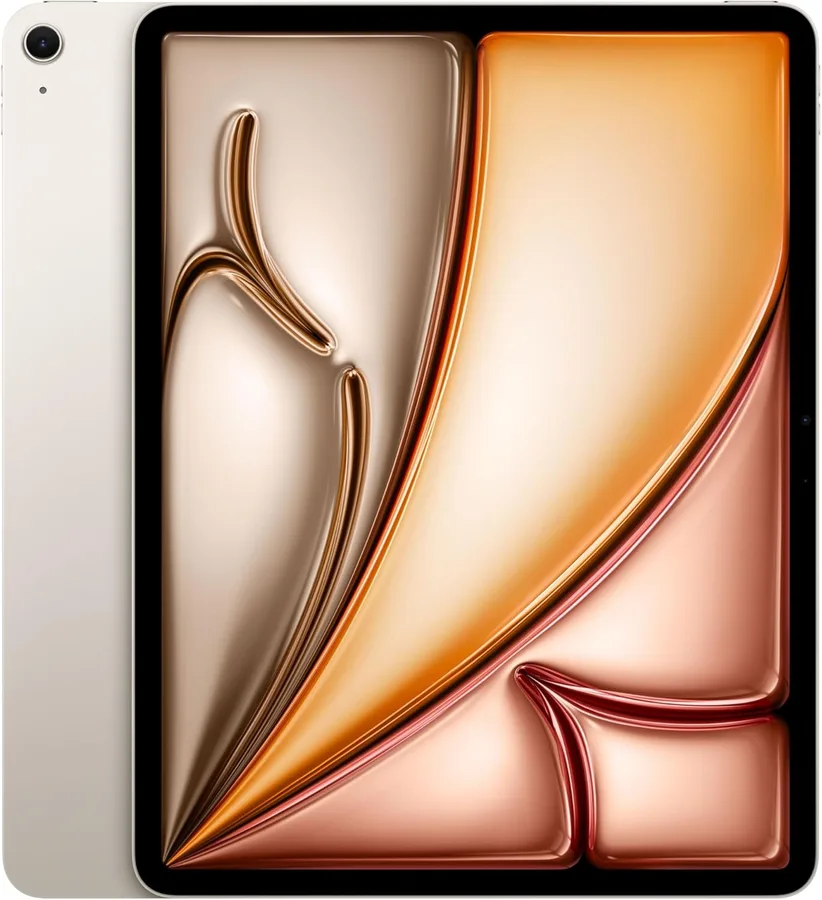 Apple iPad Air 13-inch (M4): Liquid Retina Display, 256GB, 12MP Front/Back Camera, Wi-Fi 7 with Apple N1, Touch ID, All-Day Battery Life — Starlight