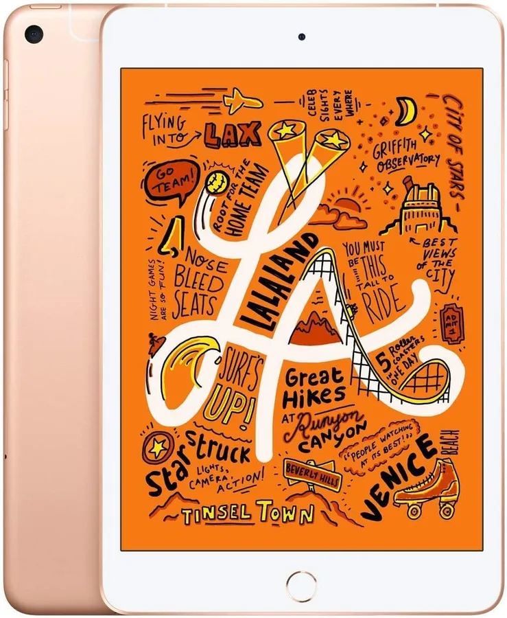 Apple iPad mini (5th Generation, 7.9-inch, 2019), 256GB, Wi-Fi + Cellular, Gold (Renewed)