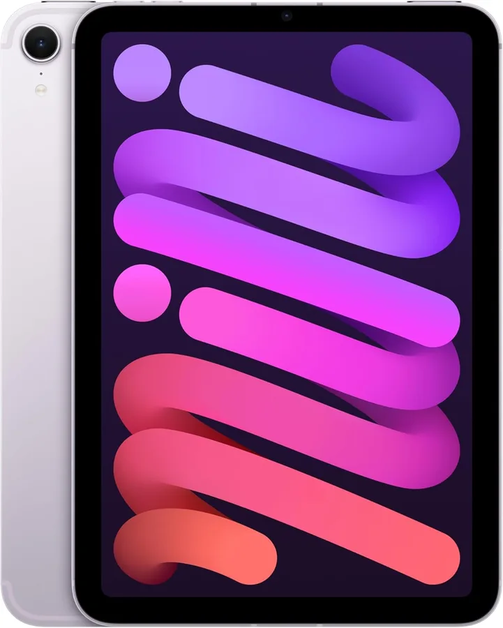 Apple iPad mini (A17 Pro): Apple Intelligence, 8.3-inch Liquid Retina Display, 512GB, Wi-Fi 6E + 5G Cellular, 12MP Front/12MP Back Camera, Touch ID, All-Day Battery Life — Purple