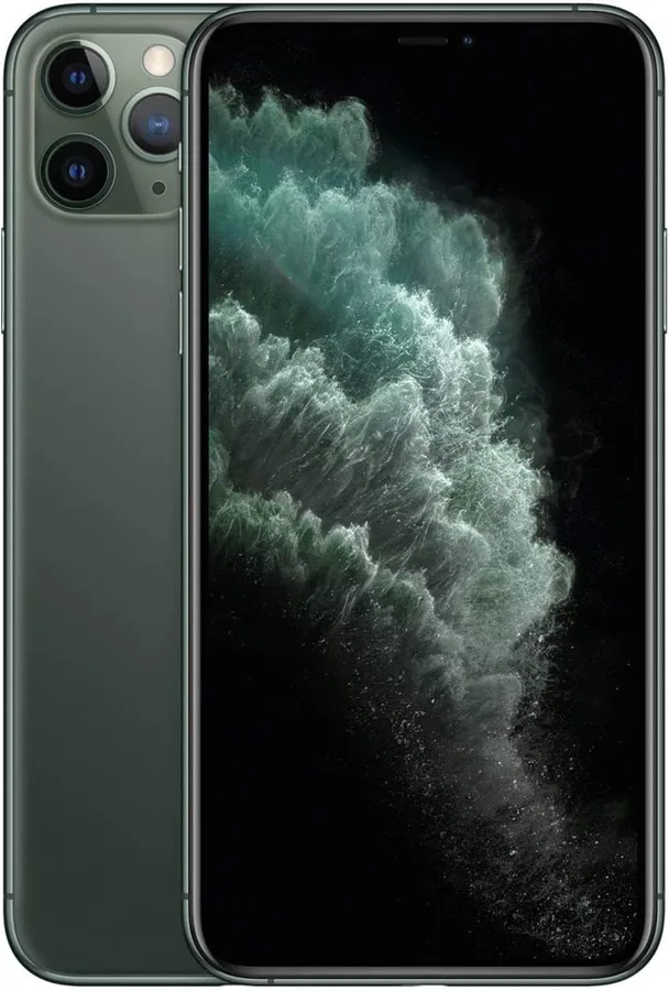 Apple iPhone 11 Pro Max, 64GB, Midnight Green - Unlocked (Renewed)
