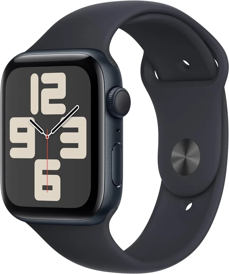 Apple Watch SE (2nd Gen) (GPS, 44mm) - Midnight Aluminum Case with Midnight Sport Band, M/L (Renewed)