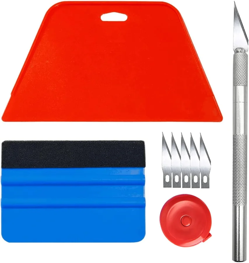 Art3d Smoothing Tool Kit for Applying Peel and Stick Wallpaper, Vinyl Backsplash Tile | Complete Basic Tool Set, Bubble & Crease Removal, Ergonomic Grip, Multi-Scene Application, Safe for DIY and new home buyer
