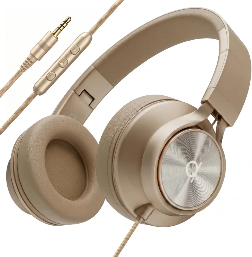 ARTIX Wired Headphones for Kids & Adults - Built-in Mic & Volume Control, Kids Headphones for School & Travel, Girls & Boys Head Phones for Computer, iPad, Chromebook, Tablet, Laptop 3.5mm Aux Cord