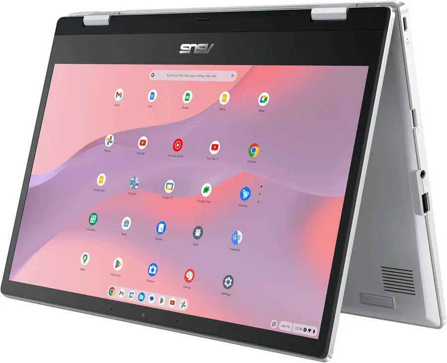 ASUS Chromebook Flip CX1 Convertible Laptop, 14" FHD NanoEdge 360-degree Touchscreen, Intel Celeron N4500 Processor, 128GB eM