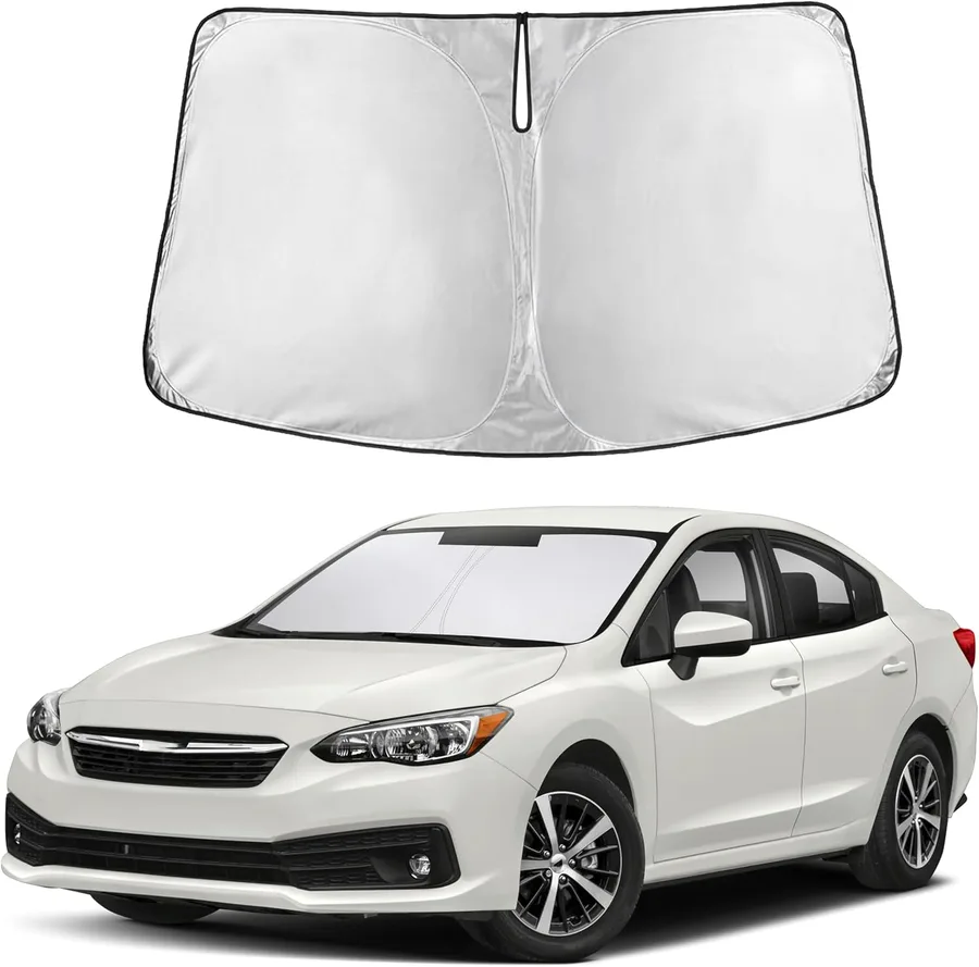Autovir Windshield Sun Shade Fit for 2017-2021 2022 2023 Subaru Impreza WRX | Sunshade, Front Car Window Shades Sun Visor, Blocks UV Rays & Heat, Car Accessories
