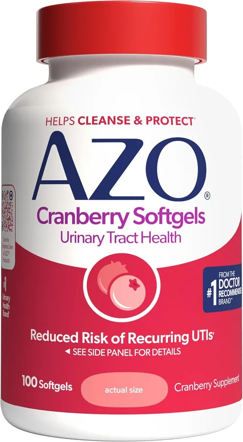 AZO Cranberry Supplement, Made with Concentrated Whole Fruit Cranberry Powder to Help Cleanse and Protect the Urinary Tract*,