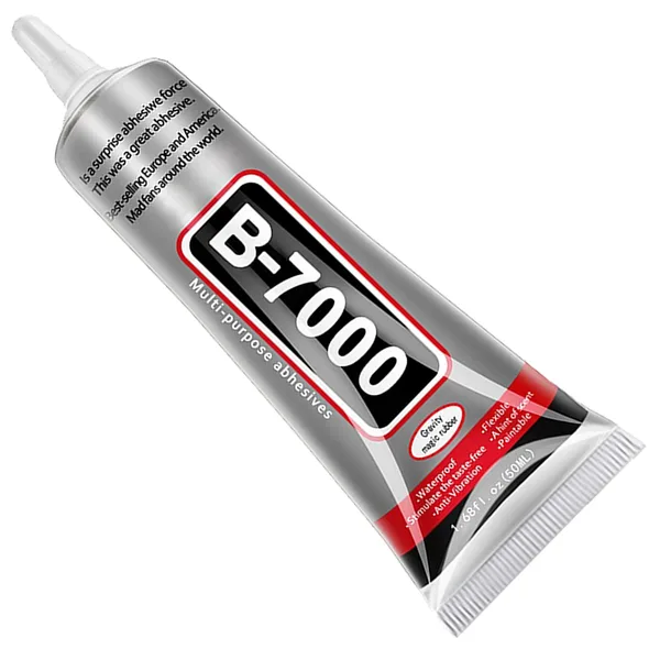 B7000 Jewelry Glue for Making, FITTDYHE 1PCS 50ML/1.69 fl oz Clear Adhesive for Rhinestone, Fabric, Multipurpose Super B-7000