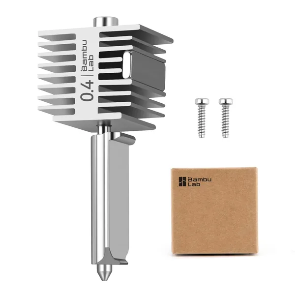 Bamboo Lab Original A1 Mini,A1 Stainless Steel Hotend Kit with 0.4mm Harden Steel Nozzle, All Metal Extruder Hot End, Heating