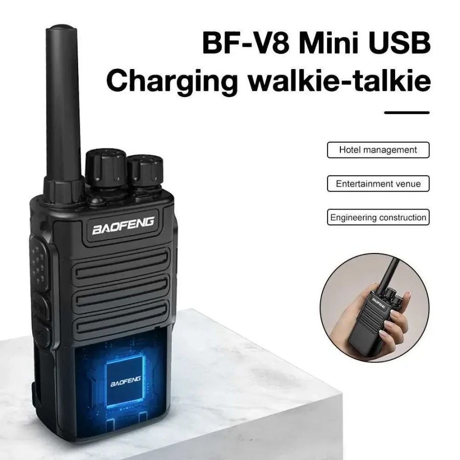 Baofeng BF-V8 Walkie Talkie 400-470mhz Portable Handheld Two Way Ham CB Radio Outdoor Hunting UHF HF Transceiver Walkie-Talkies X250129