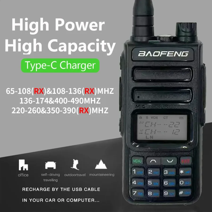 Baofeng TH-15S TH 15S Ham Handheld Radio 5w Uhf Vhf Two Way Radio Long Range Handheld Dual Band Walkie Talkie 251223