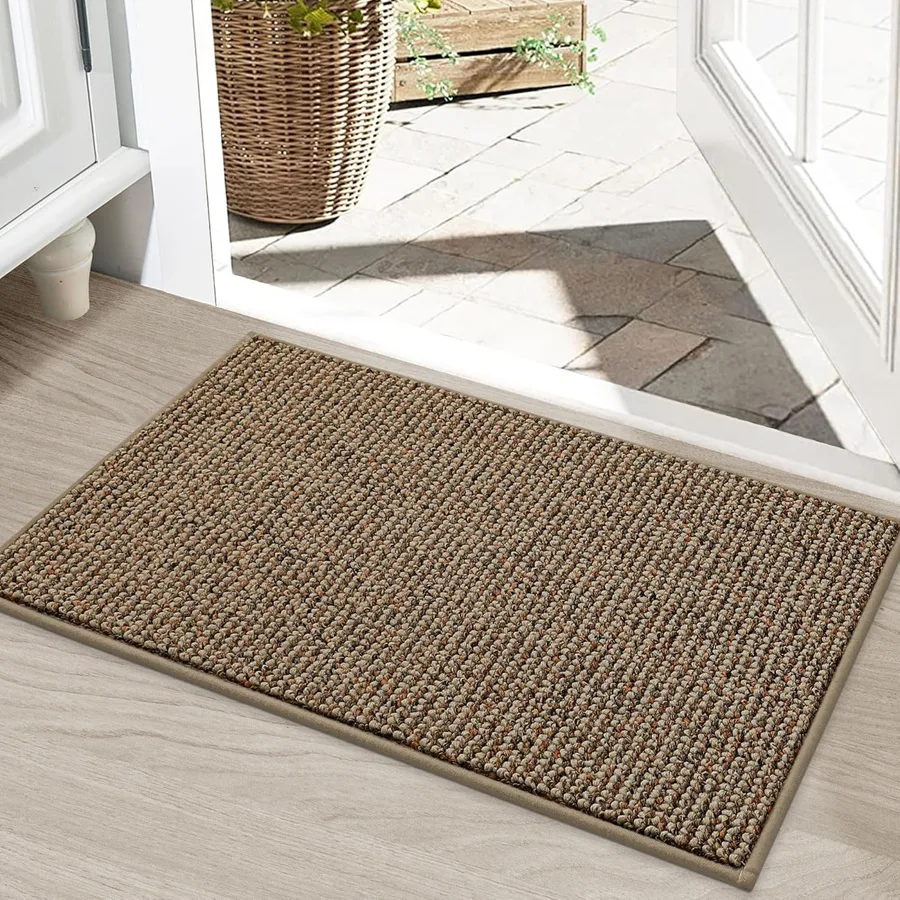BEQHAUSE Dirt Trapper Door Mat 20" x 32", Non-Slip Washable Doormats Entrance Mat, Dirt Resistant and Absorbent Welcome Mat,