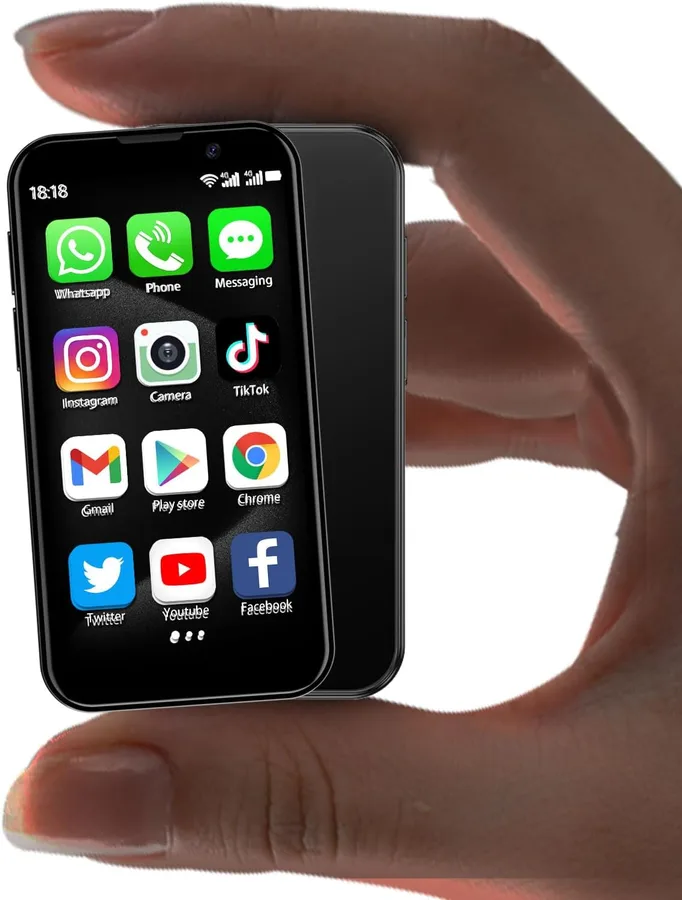 BLKE Max Mini Phone Unlocked World's Smallest 3.0" HD Touch Screen Mini Smartphone Android Compact Mobile Phone for Kids &Stu