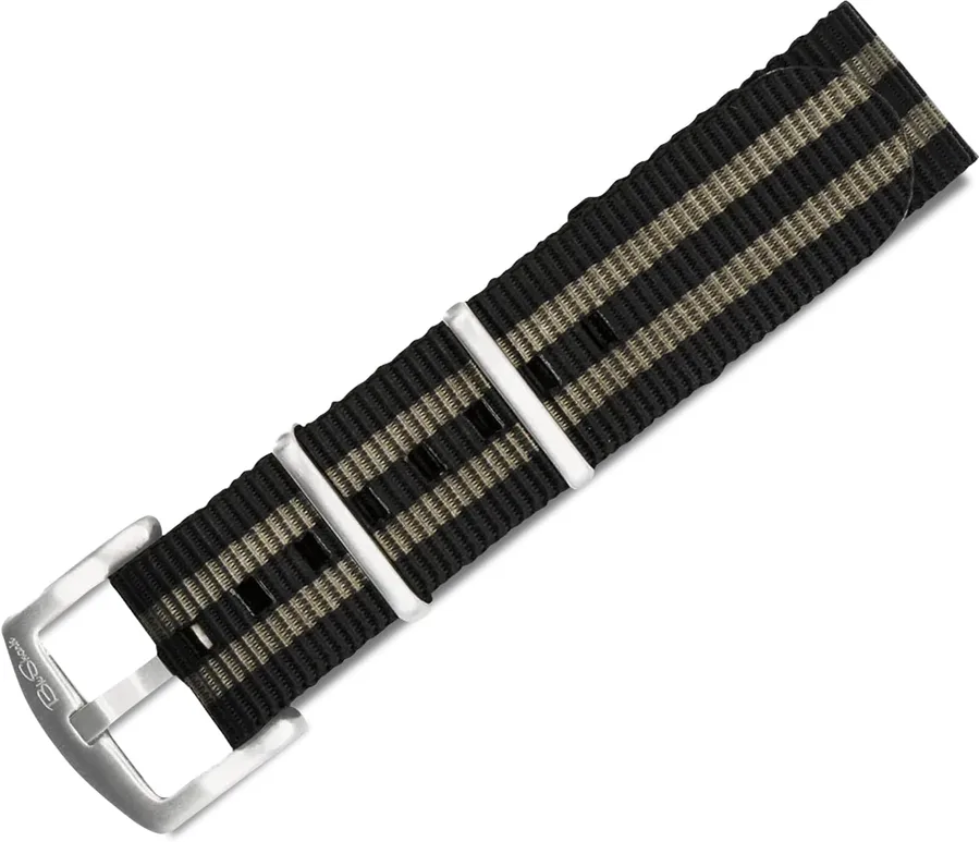 BluShark - Original Collection Military-Style Waterproof Watch Strap, Fits All Timepiece Brands, Durable Nylon Wristwatch Acc