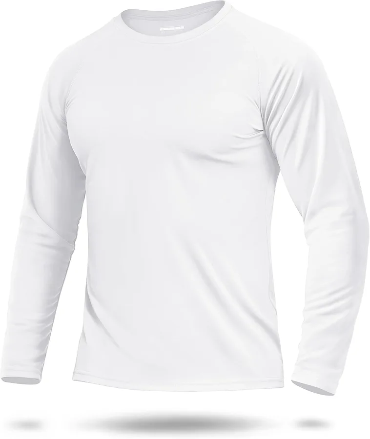 Boladeci Men's UPF 50+ Sun Protection UV SPF Shirts Long Sleeve Lightweight Quick Dry Swim T-Shirts Rash Guard