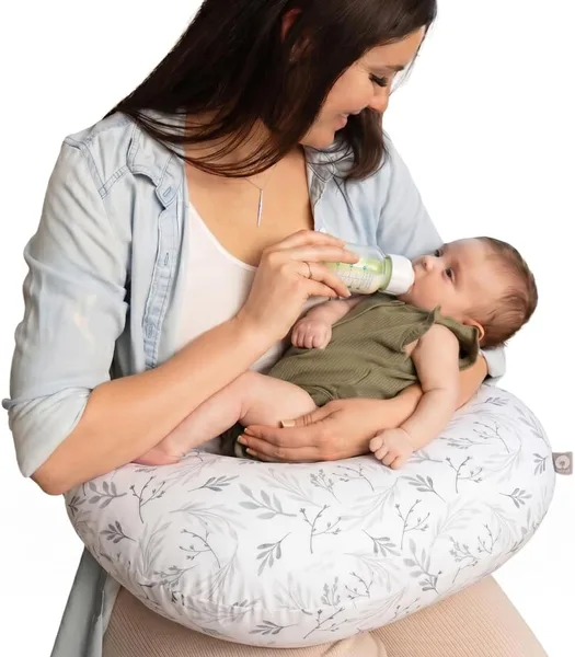 Boppy Nursing Pillow - Verified Safe Breastfeeding Pillow with Softer Fill for Comfortable Support, Machine Wash & Dry Cover,