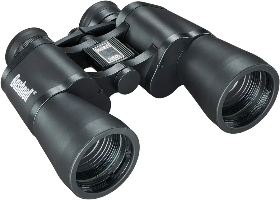 Bushnell Falcon 10x50 Wide-Angle Binoculars | Porro Prism, InstaFocus, BK7, Fold-Down Eyecups, Non-Slip Grip