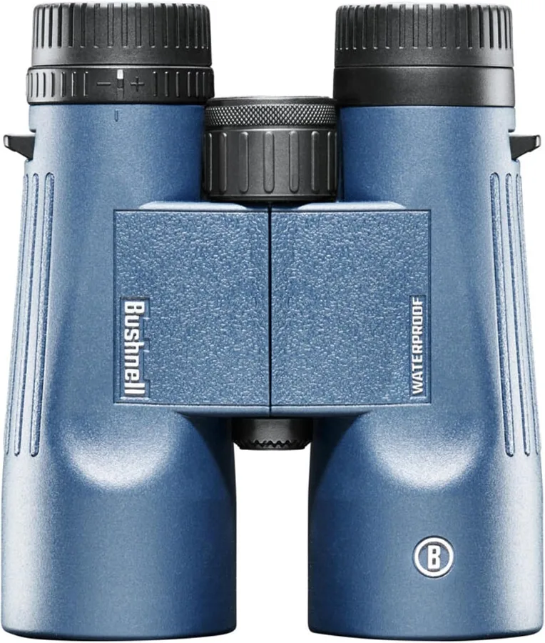 Bushnell H2O 8x42mm Binoculars, Waterproof and Fogproof Binoculars for Boating, Hiking, and Camping, Multi Blue