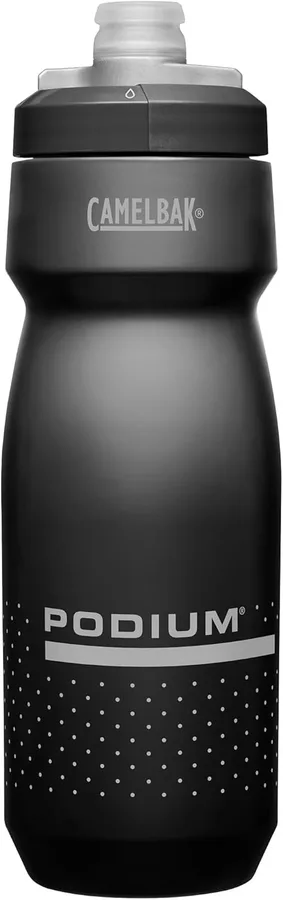 CamelBak Podium Bike Squeeze Water Bottle, High Flow Easy Squeeze Design for Cycling Performance, 24oz, Black