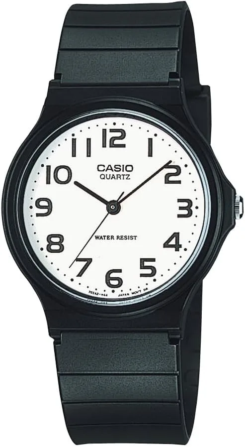 Casio MQ24 Series | Quartz Analog Watch for Men | Water Resistant | Resin Case | Resin Band | Resin Glass | Three Hand Analog