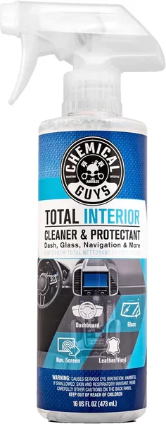 Chemical Guys Total Interior Cleaner & Protectant Interior Cleaner, Cleans & Protects Leather, Vinyl, Plastic, Rubber, Glass