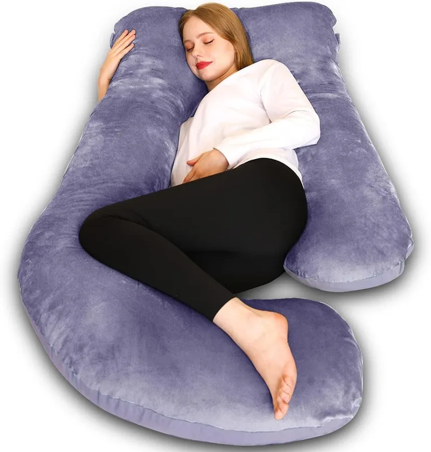 Chilling Home Pregnancy Pillow, U Shaped Full Body Maternity Pillow 58 inch, Pregnant Women Must Haves Pregnancy Pillows for