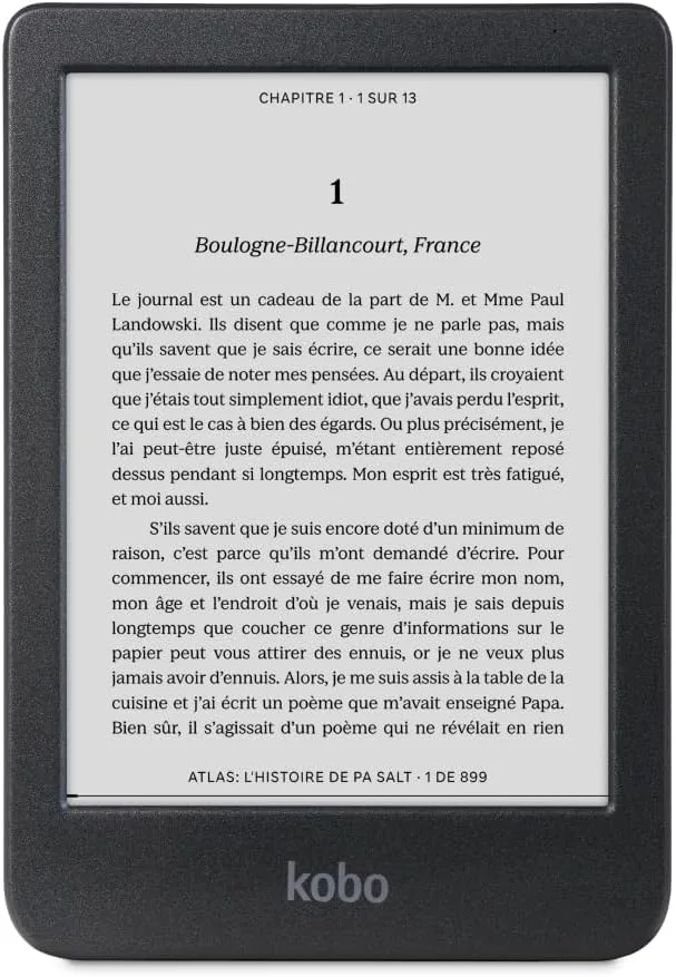 Clara BW eReader, 6” Touchscreen, Waterproof, 16GB, Black | 6” Glare-Free Touchscreen, ComfortLight PRO, Dark Mode, eBooks, Audiobooks, 16GB