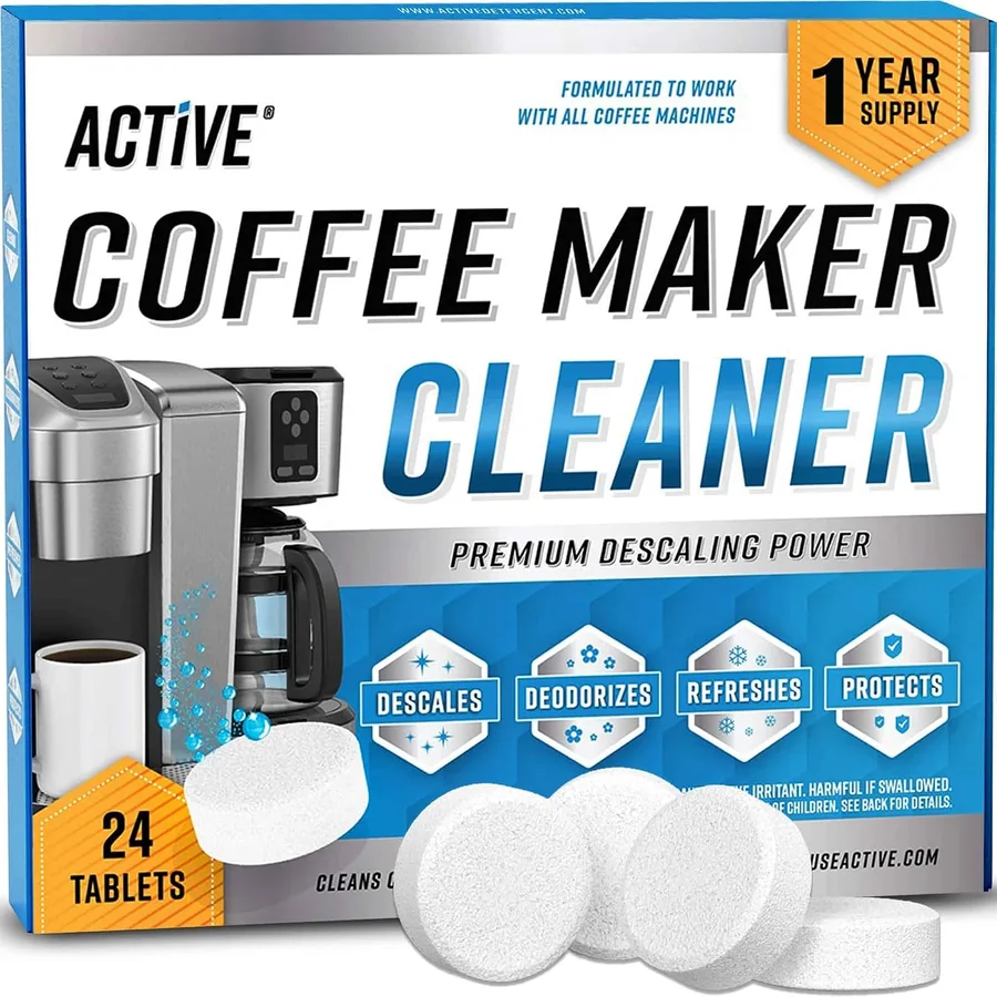 Coffee Machine Cleaner Descaler Tablets - 24 Count, Compatible With Nespresso, Keurig, Ninja, Delonghi, Miele, Coffee Maker P