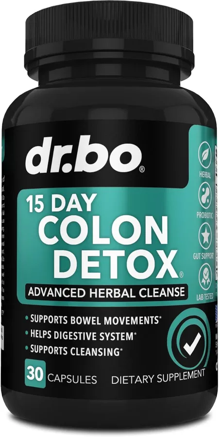 Colon Cleanser Detox for Weight Flush - 15 Day Intestinal Cleanse Pills & Probiotic - Fast Natural Laxative for Constipation